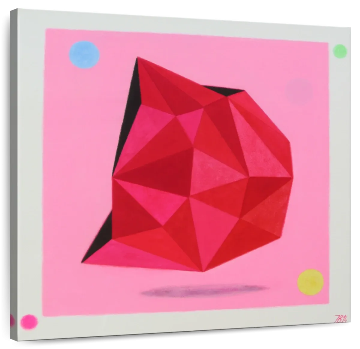 12 Ray Star Ruby Wall Art