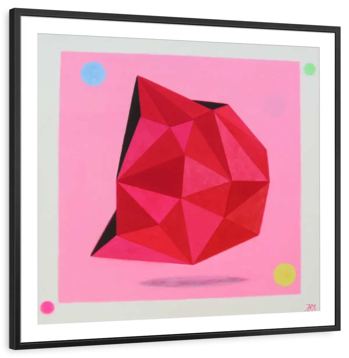 12 Ray Star Ruby Wall Art