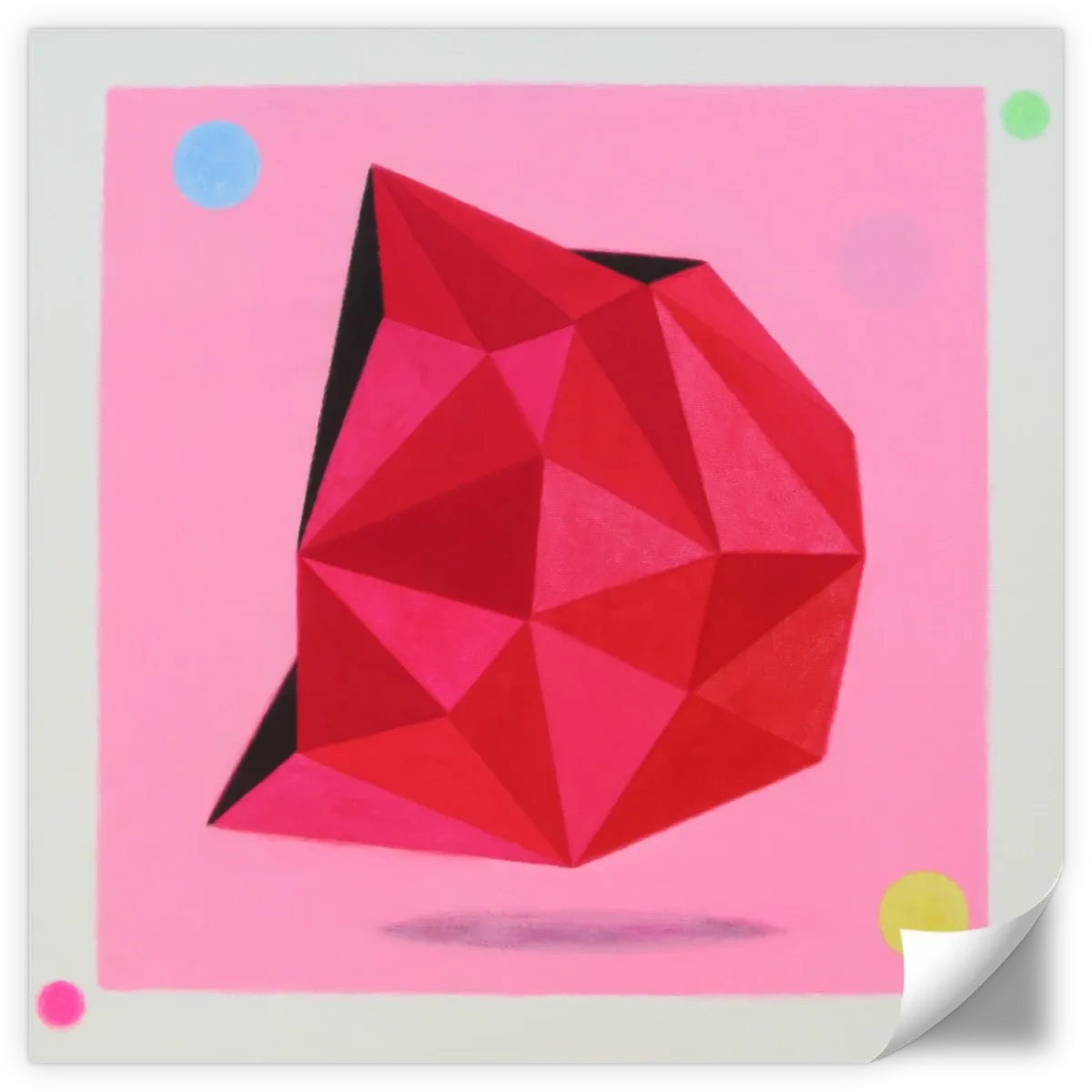 12 Ray Star Ruby Wall Art