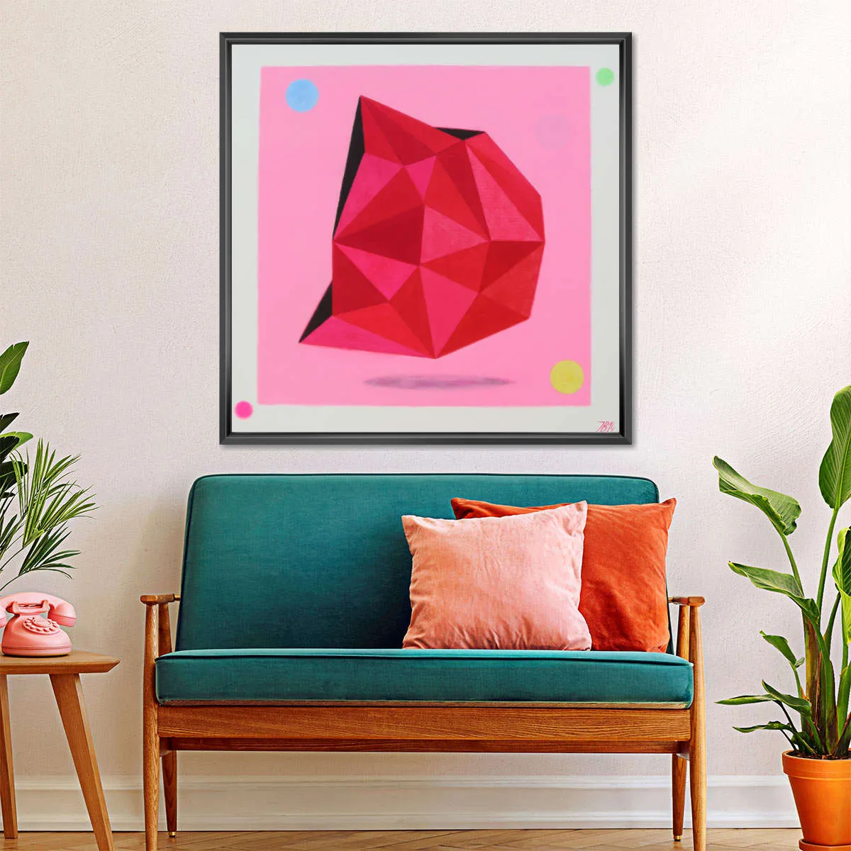 12 Ray Star Ruby Wall Art