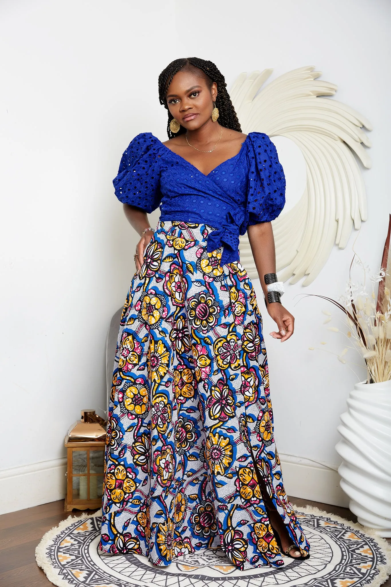 African Print Ankara Maxi Skirt - Lupita