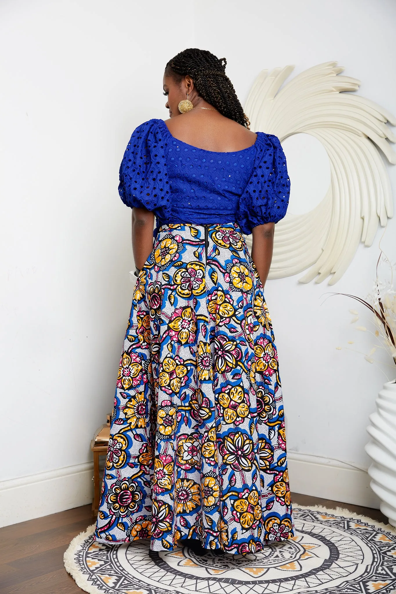 African Print Ankara Maxi Skirt - Lupita