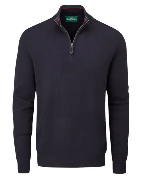 Alan Paine Streetly Half Zip Mock Neck Jumper