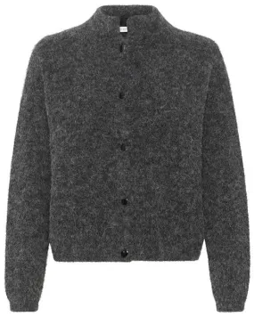 ALPHAGZ SHORT CARDIGAN | CHARCOAL