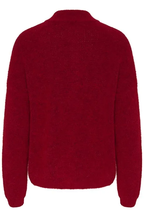 Alphagz Short Cardigan - Haute Red Melange