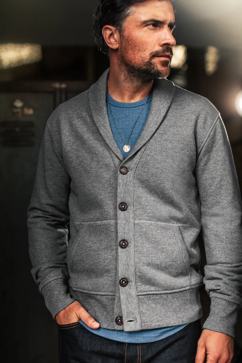 &SONS Cornell Cardigan Grey Marl