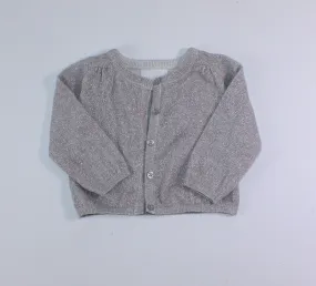 BABY CLUB SILVER CARDIGAN APPROX 6-12M EUC