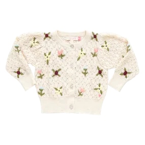 Baby Girls Constance Sweater - Floral Embroidery