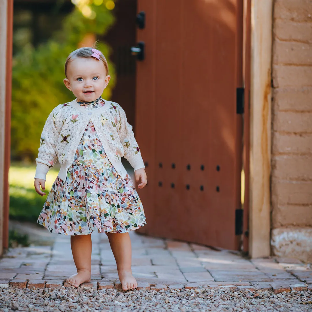 Baby Girls Constance Sweater - Floral Embroidery