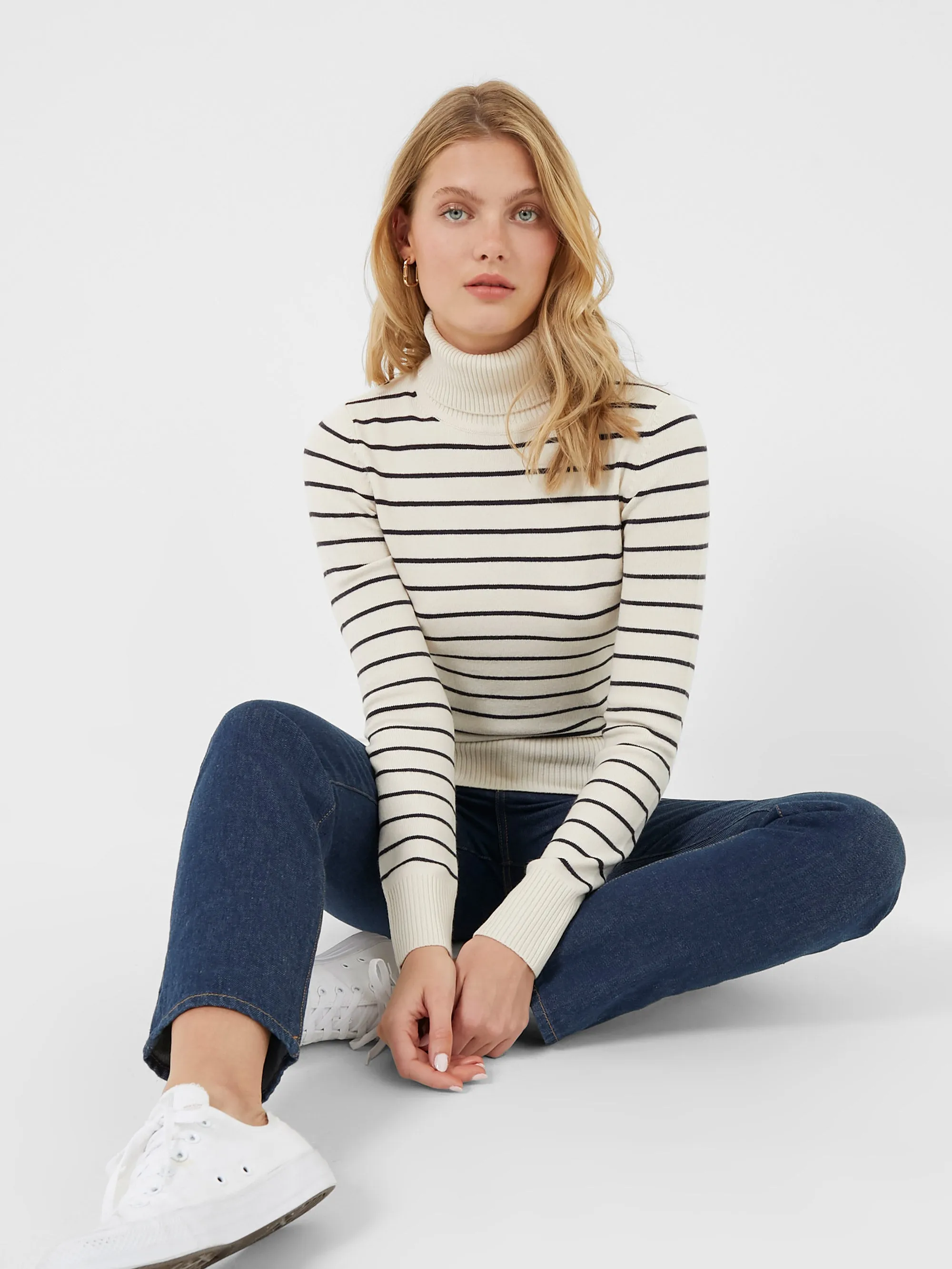 Babysoft Turtle Neck Stripe Jumper