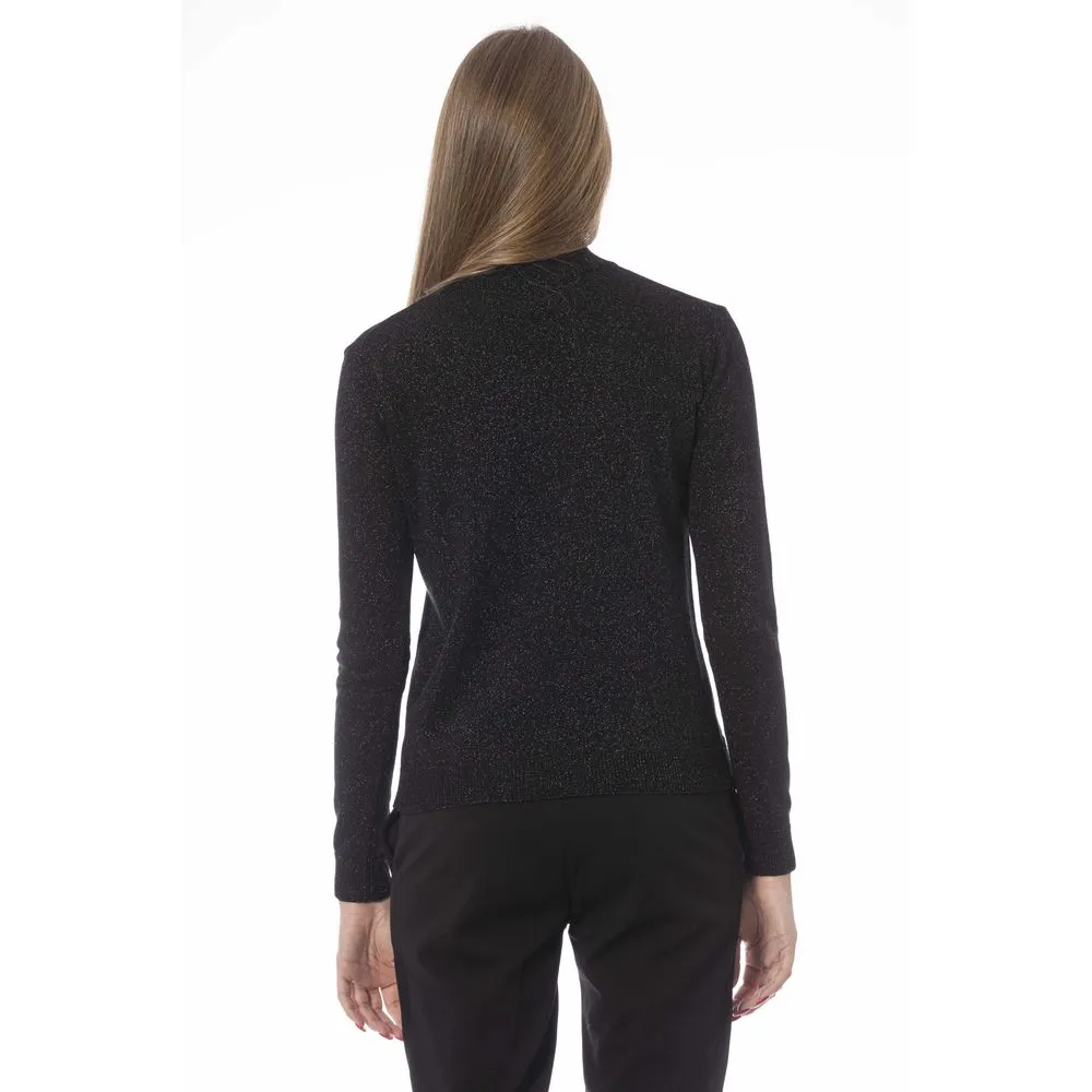 Baldinini Trend Black Fabric Sweater