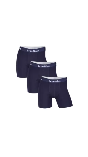 Bambus boxer shorts navy pakke (3 stk)