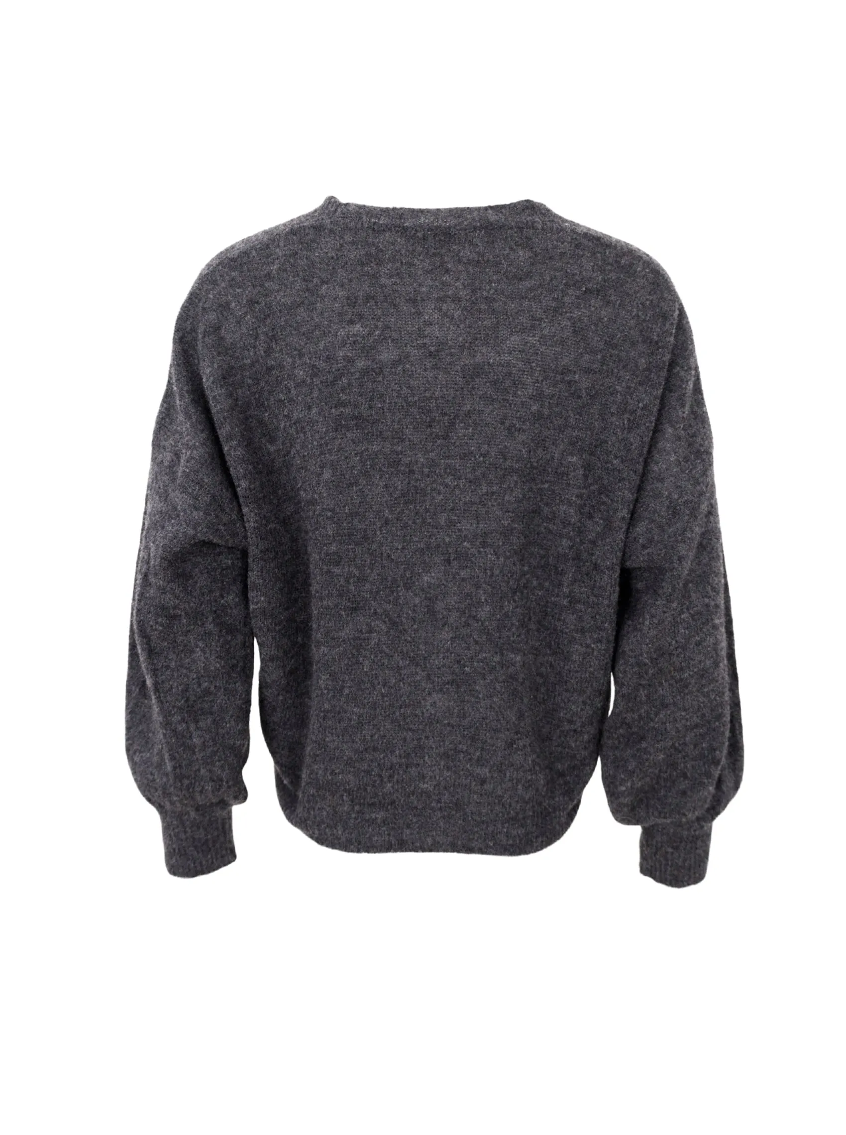 BCDELL heavy knit cardigan - Charcoal