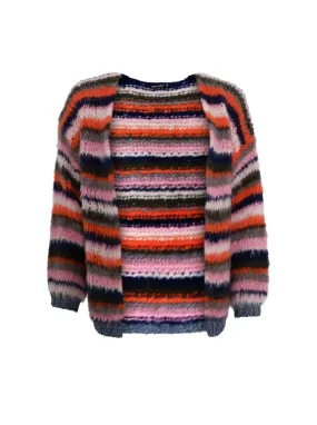 BCTANITA knit cardigan - Blue Terracotta