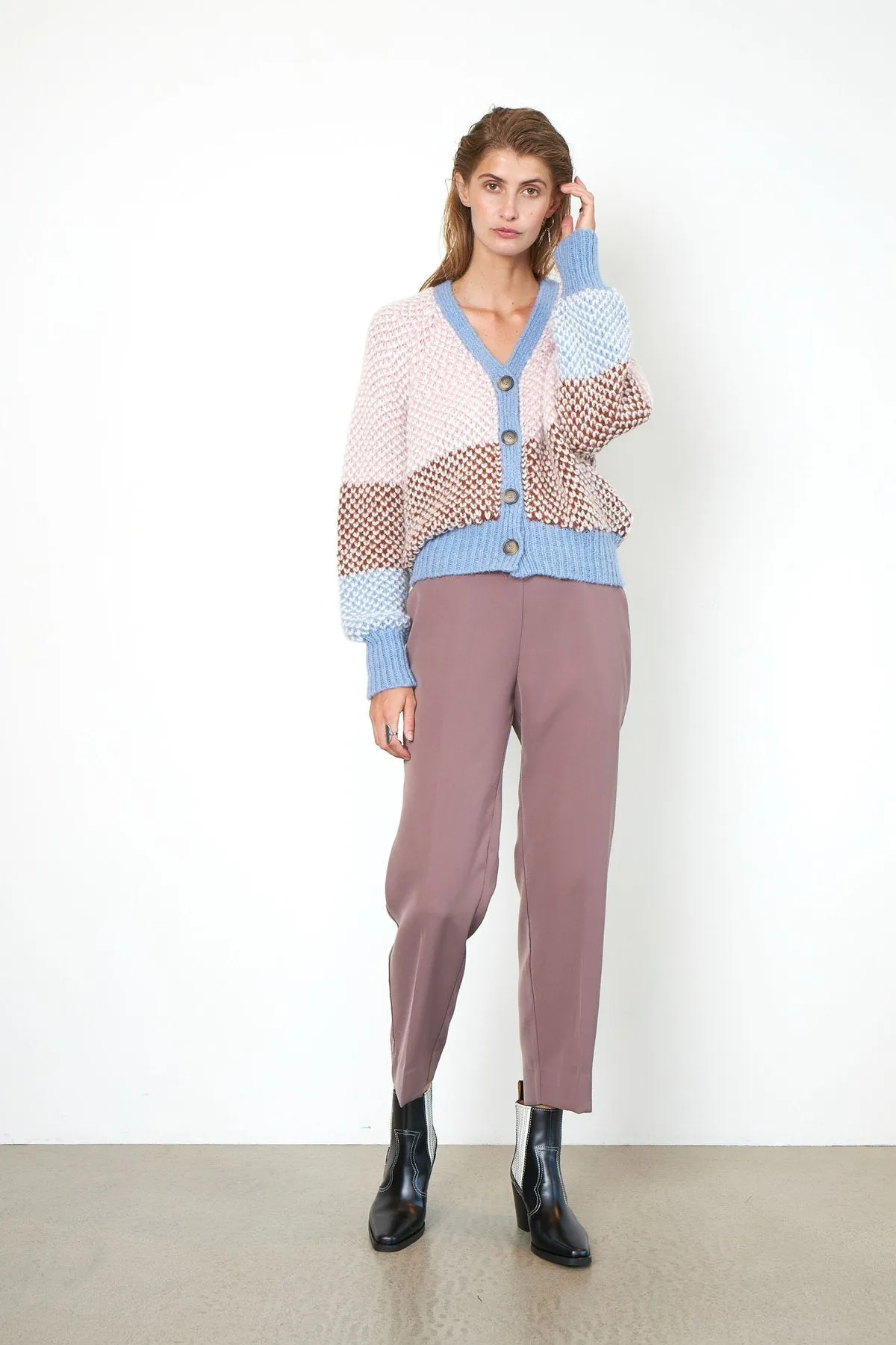 Berthe Knit Cardigan - Light Mahogany