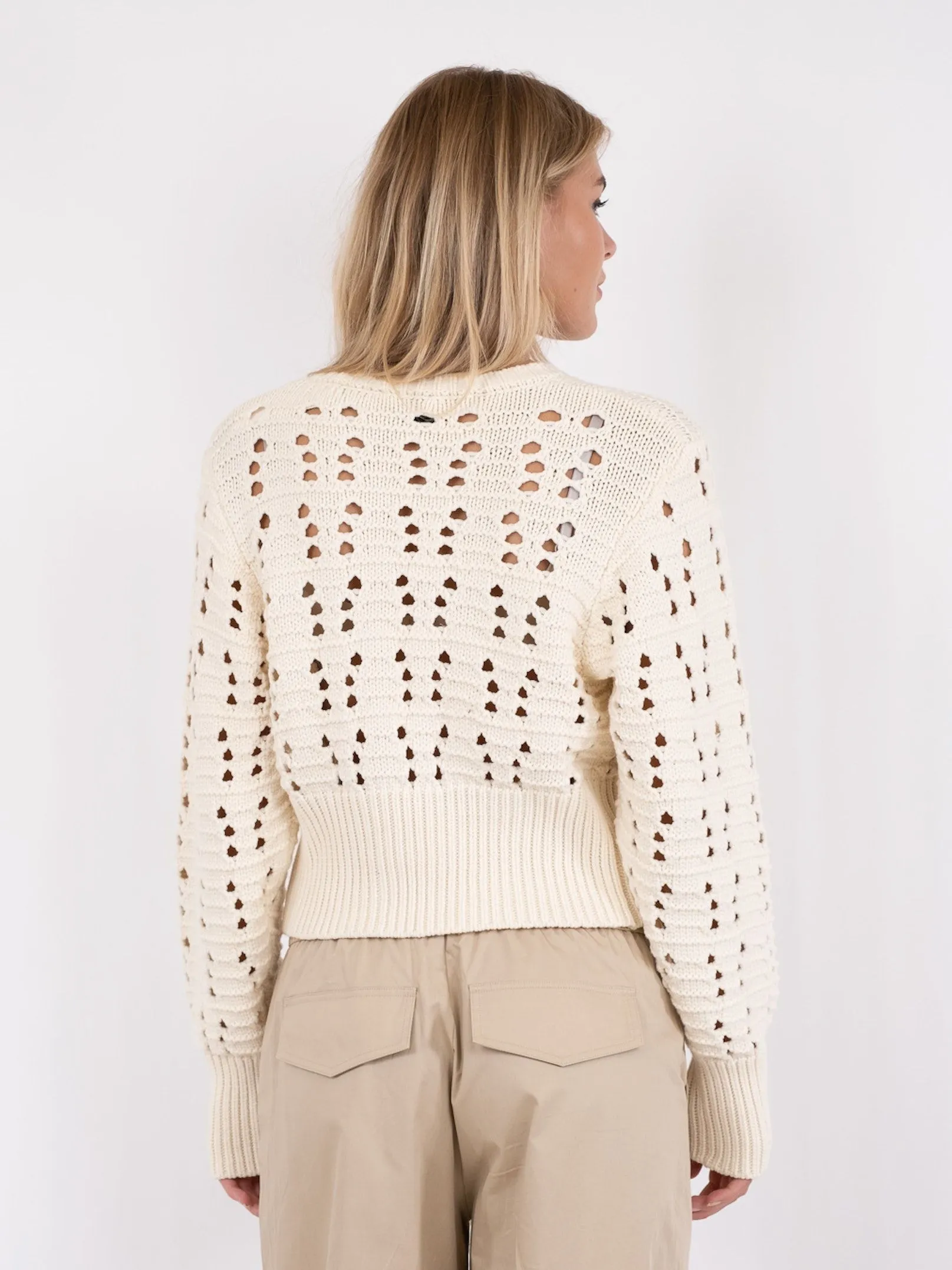 Bethie Knit Cardigan - Creme