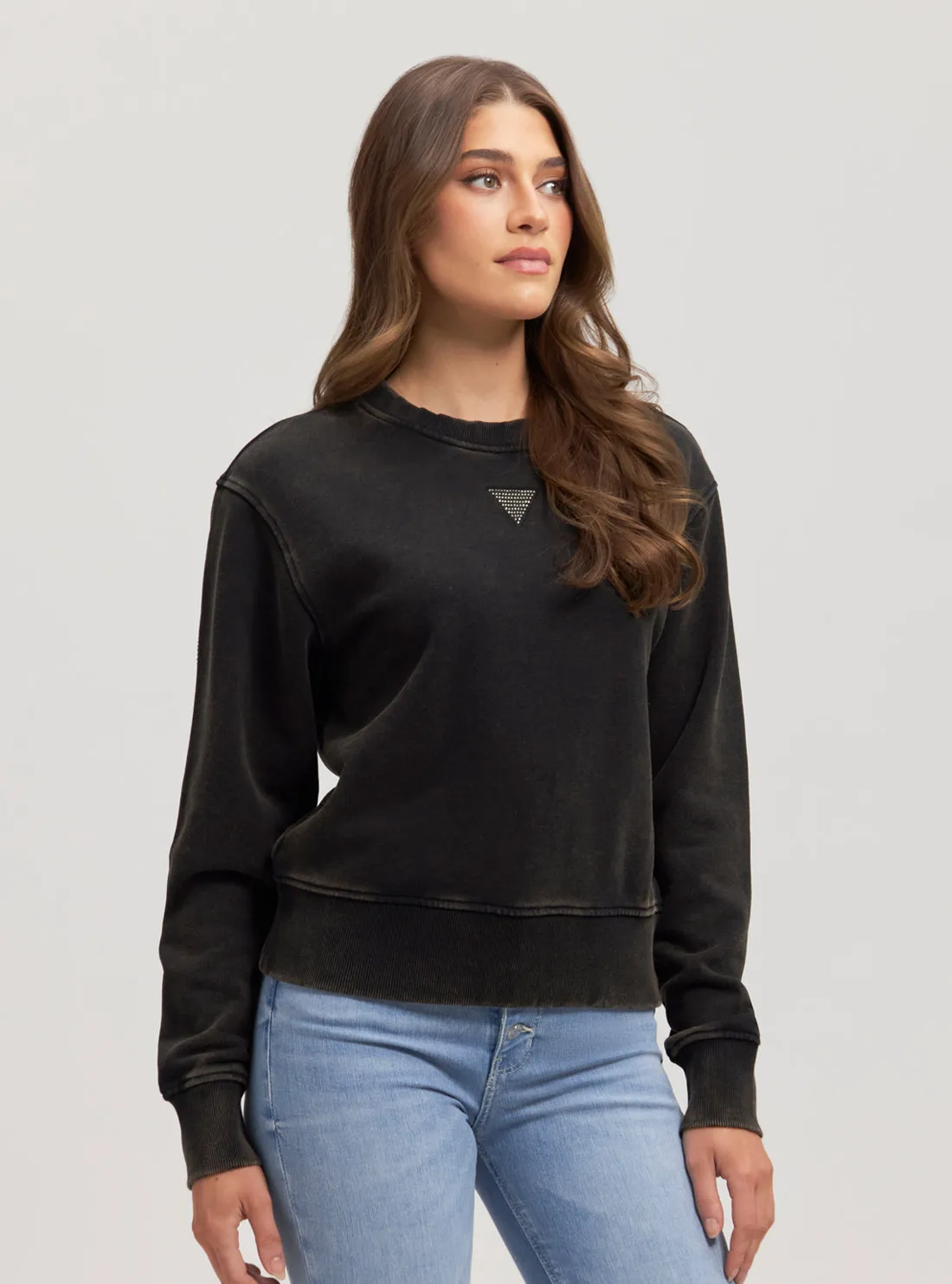 Black Logo Long Sleeve Jumper