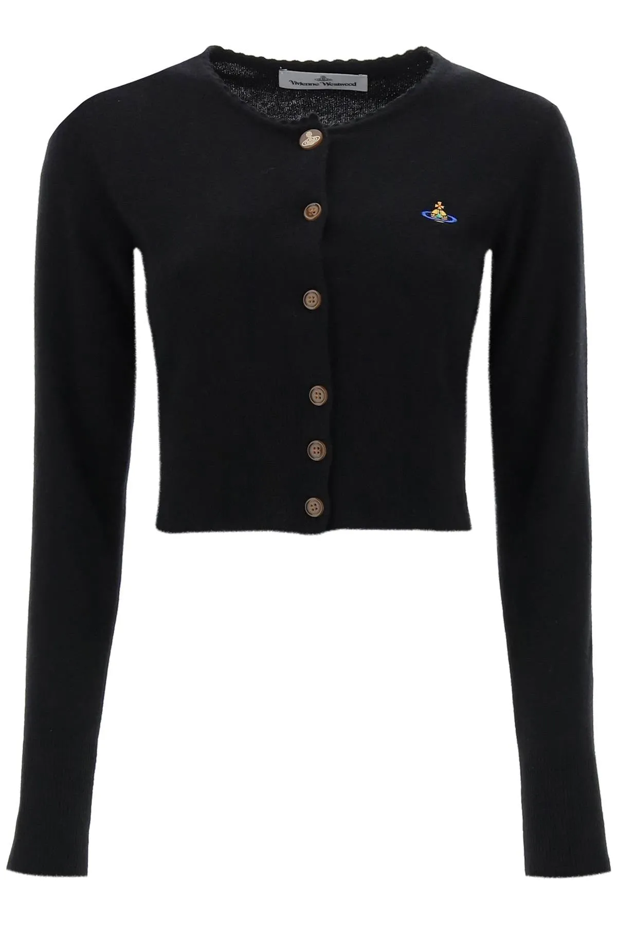 Black Vivienne Westwood Bea Cropped Cardigan