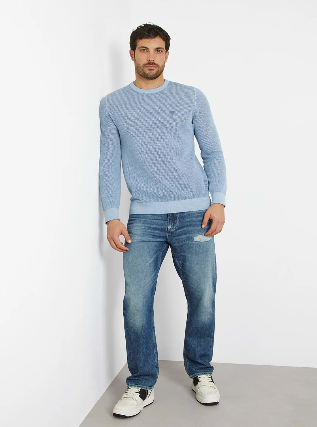 Blue Casey Knit Jumper