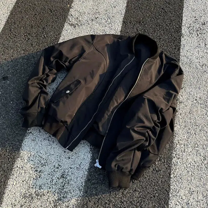 Bomber Jacket With Structured Line Detail