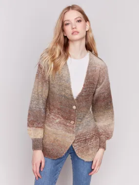 Boucle Knit Cardigan - Autumn