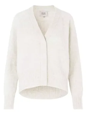 Brook Knit Boxy Cardigan - Off White