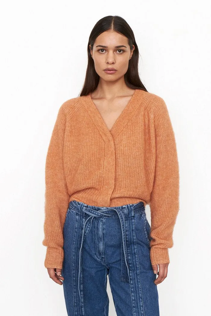 Brooky Knit Boxy Cardigan - Toasted Nut