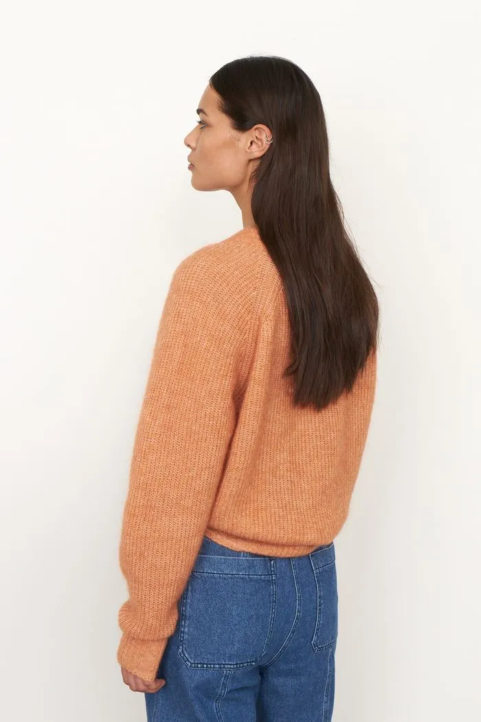 Brooky Knit Boxy Cardigan - Toasted Nut