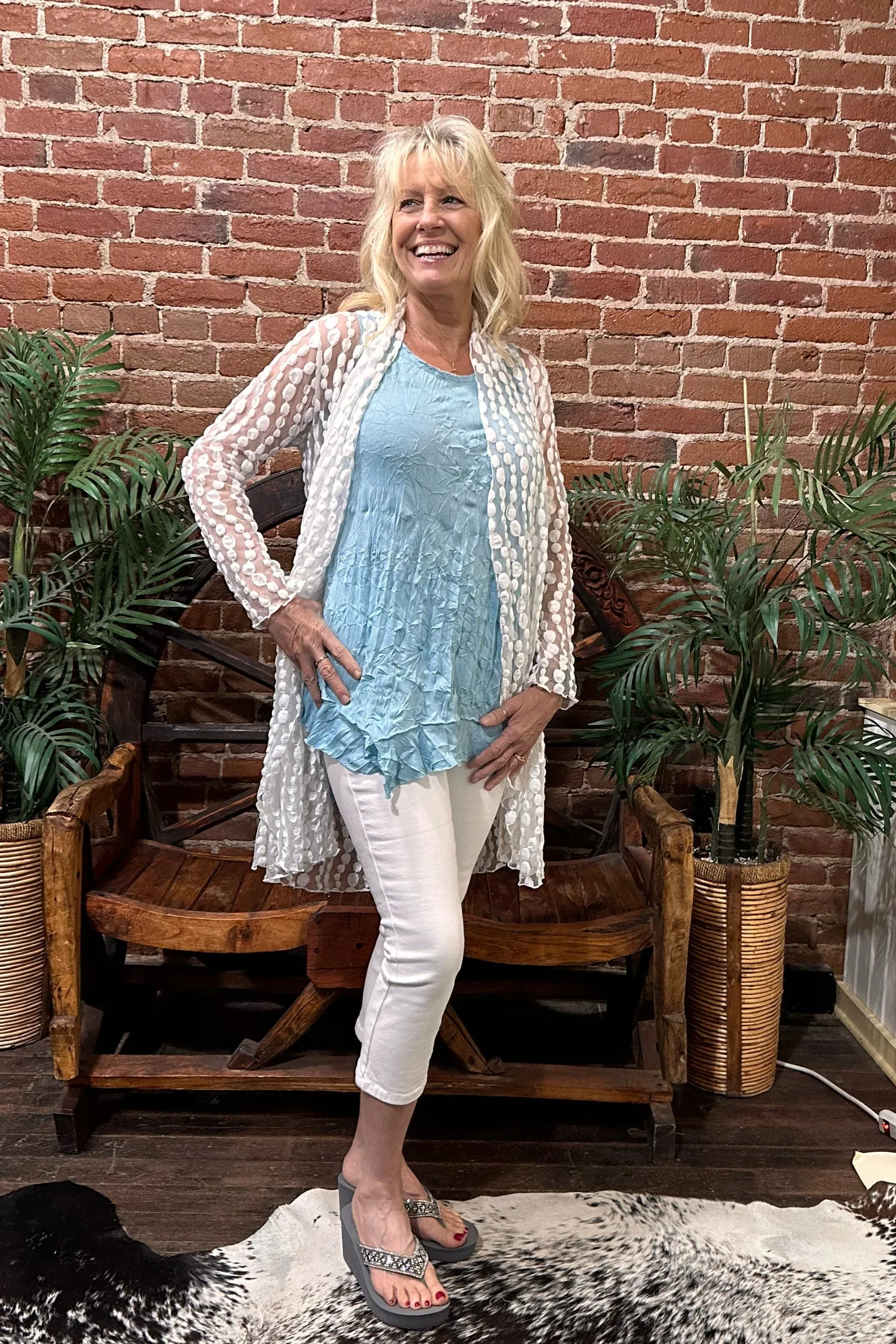 Bubble Lace Duster by Vine Street Apparel