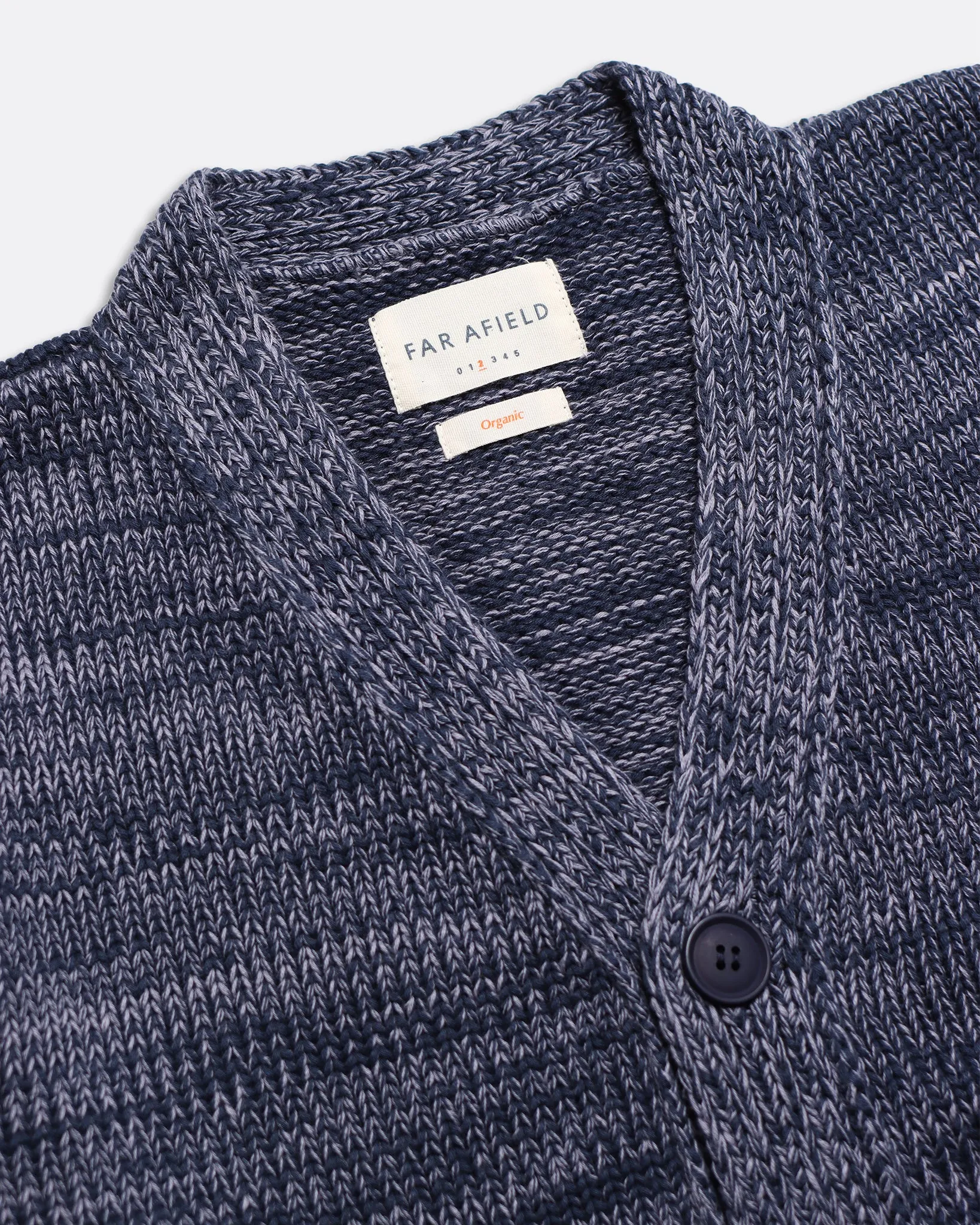 Buckley Cardigan - Navy / Silver Blue Twisted Yarn