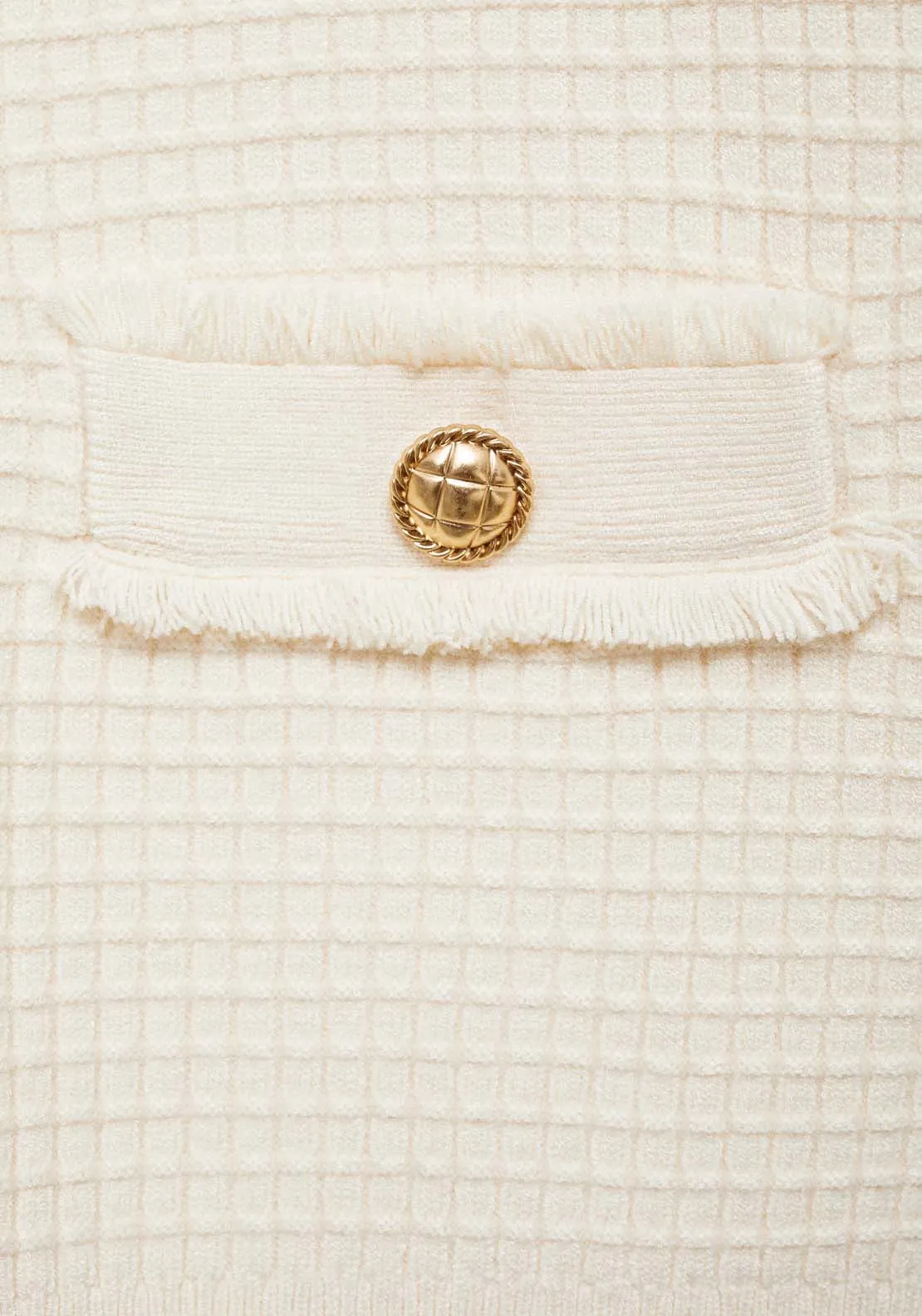 Button knit cardigan - Light Beige