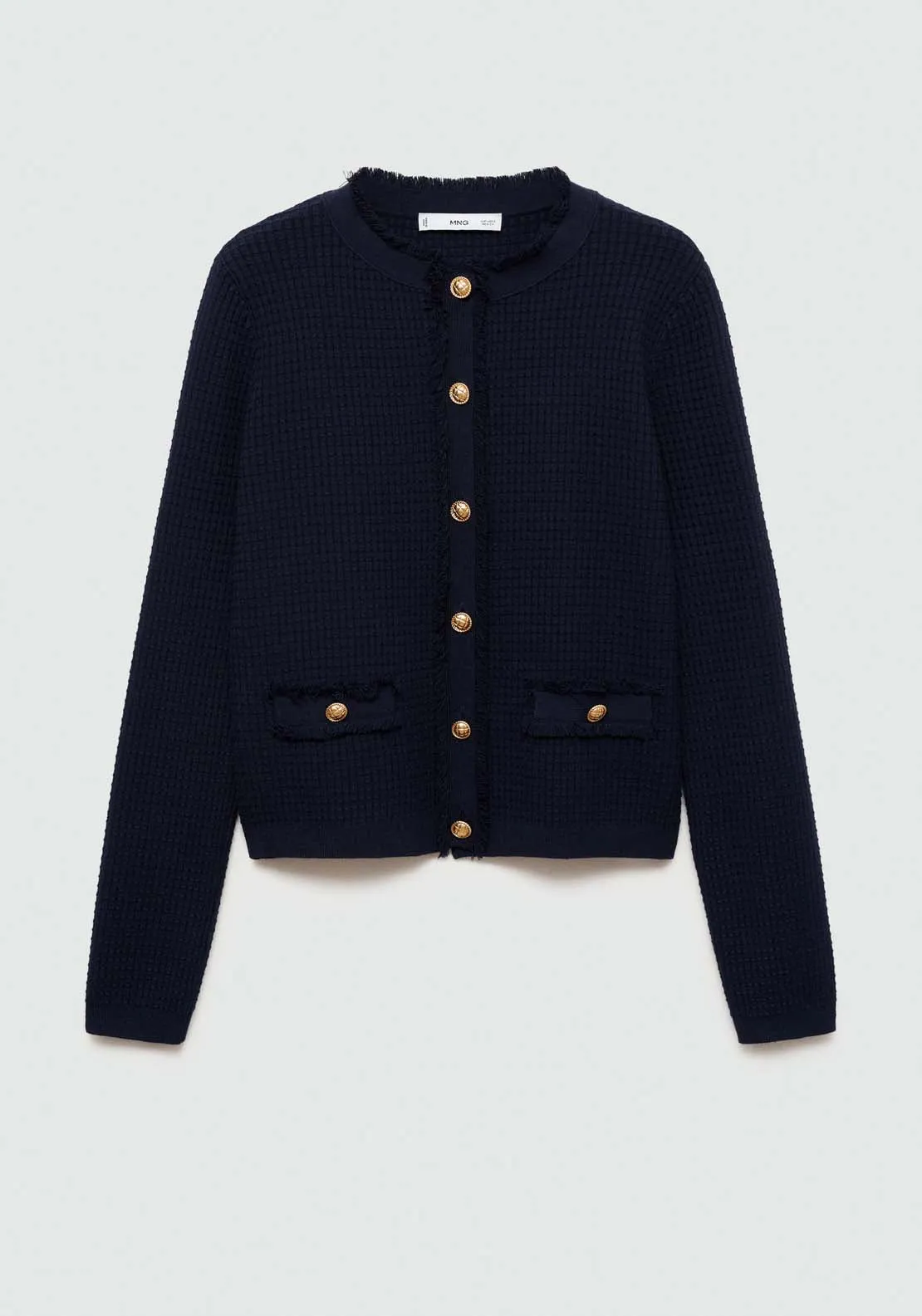 Button knit cardigan - Navy