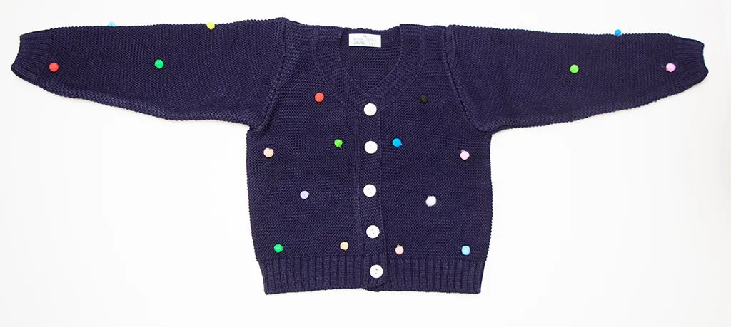 Button-Up Cardigan Sweater for Newborn and Toddler Girls