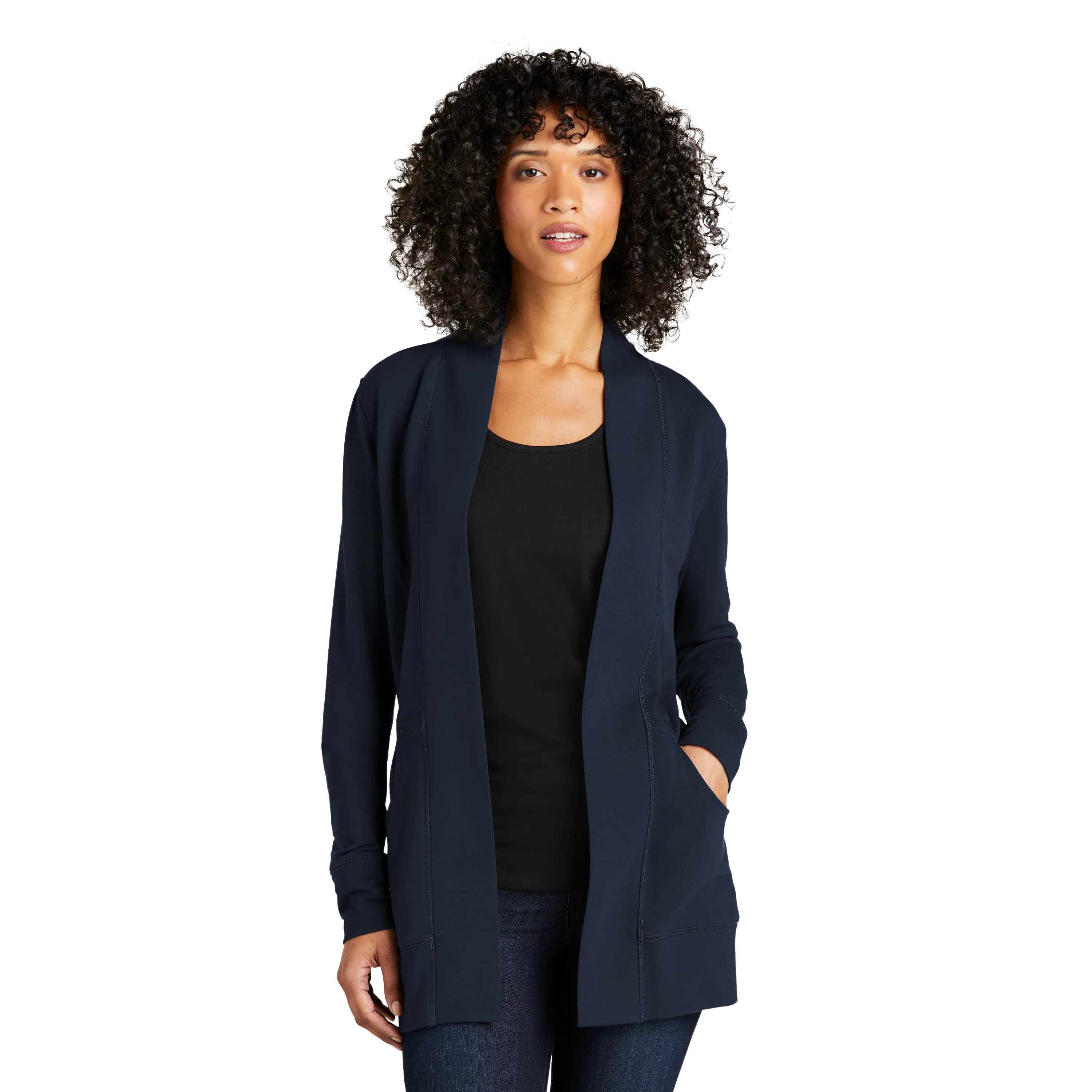 C2239 Ladies Microterry Cardigan