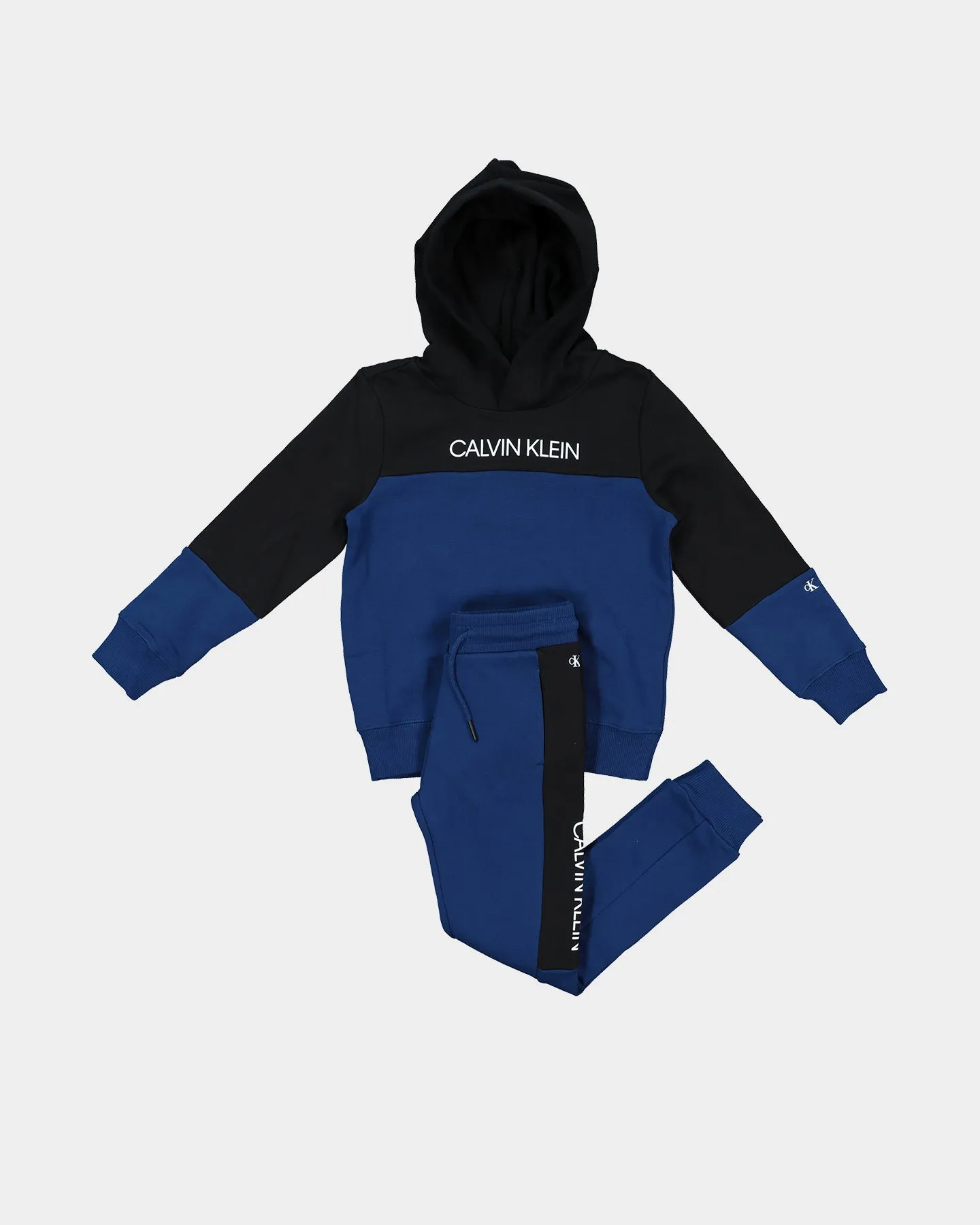 Calvin Klein Kids' CLR Block Hoodie Sweatpant Set Naval Blue