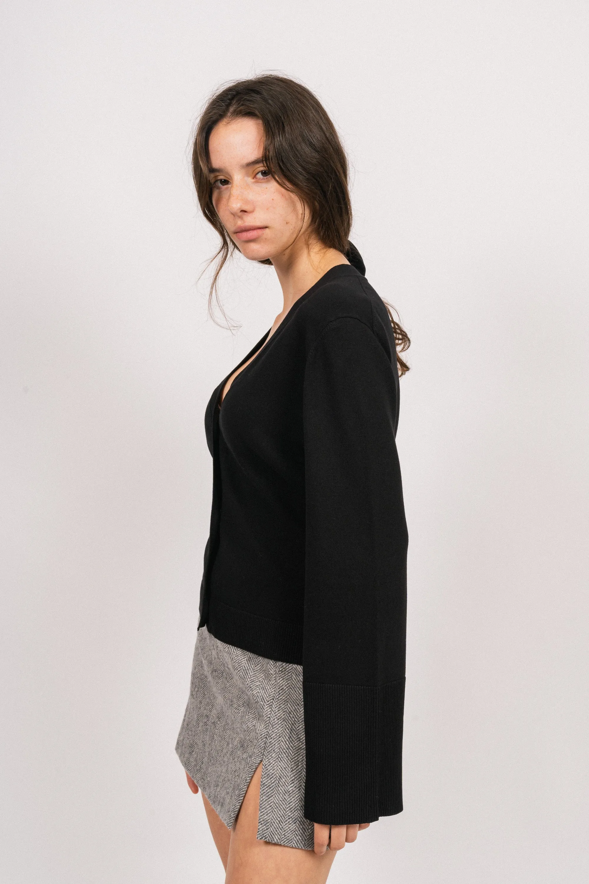 Camille Knit Cardigan - Black