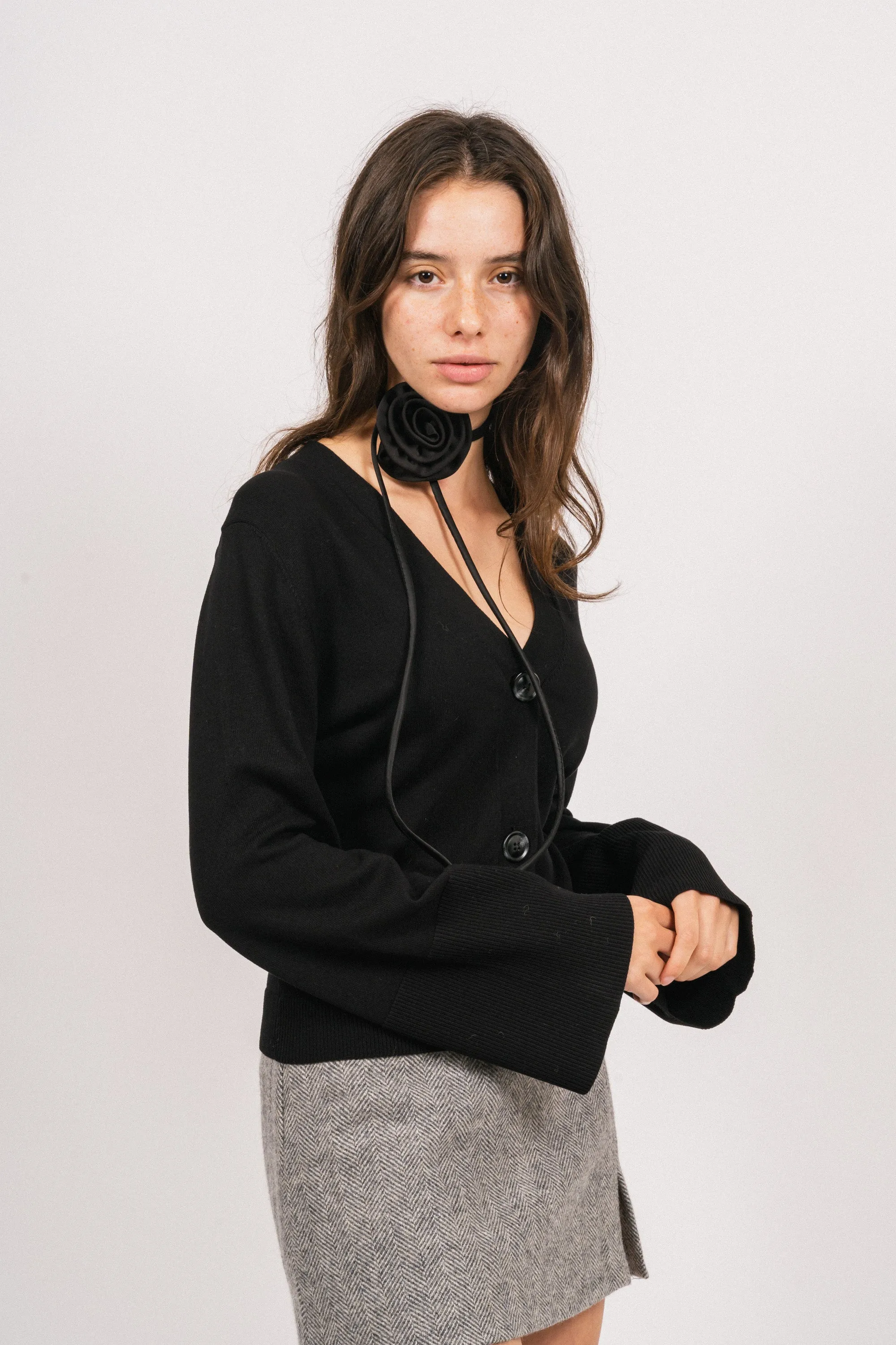 Camille Knit Cardigan - Black