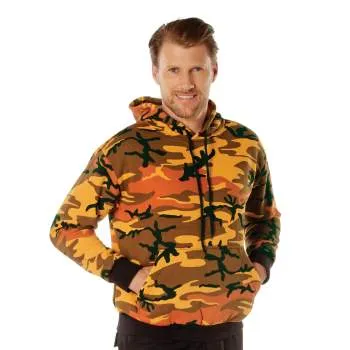 Camo Pullover Hooded Sweatshirt