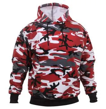 Camo Pullover Hooded Sweatshirt