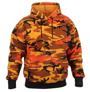 Camo Pullover Hooded Sweatshirt