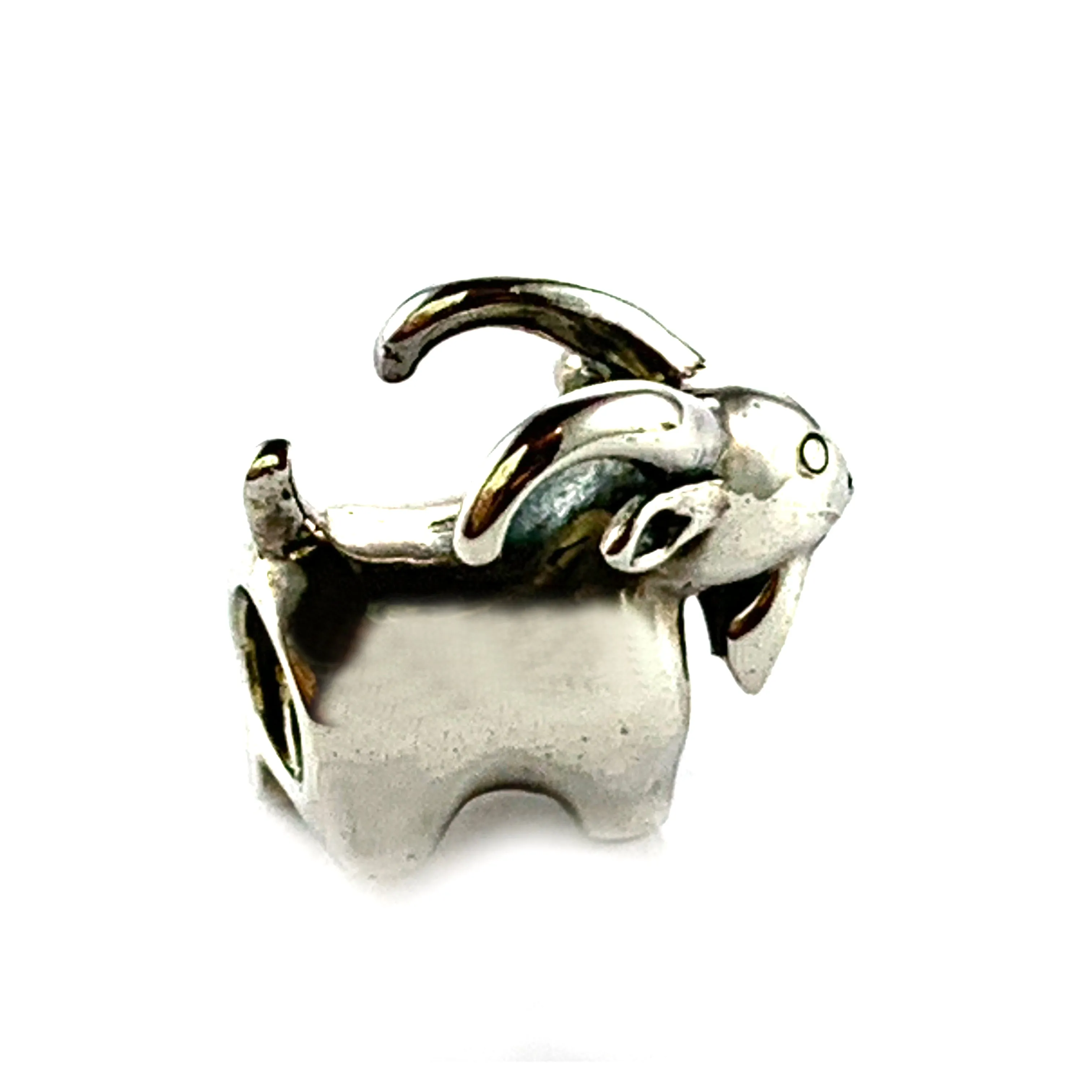 Capricorn silver beads