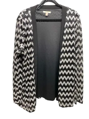 Cardigan By Roz And Ali In Black & Silver, Size: 2x