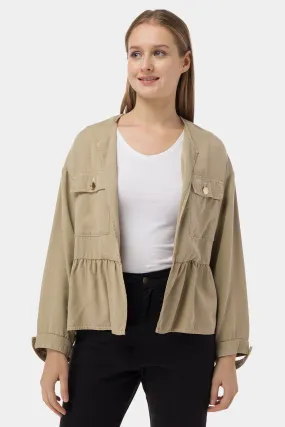 Cargo Jacket For Women - Sand