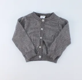 CARTERS SILVER CARDIGAN 6M EUC