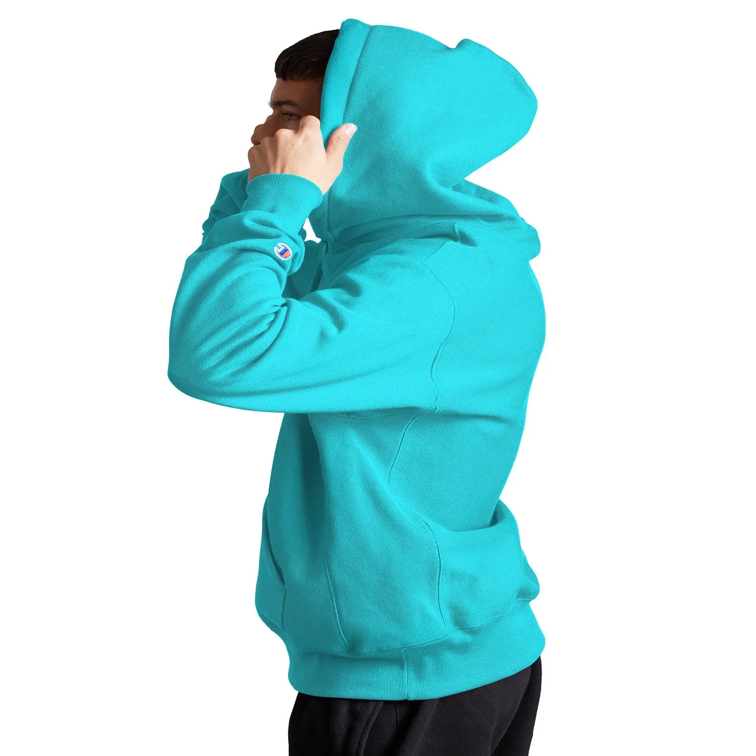 Champion Reverse Weave Fleece Men's Pullover Hoodie Blue Horizon