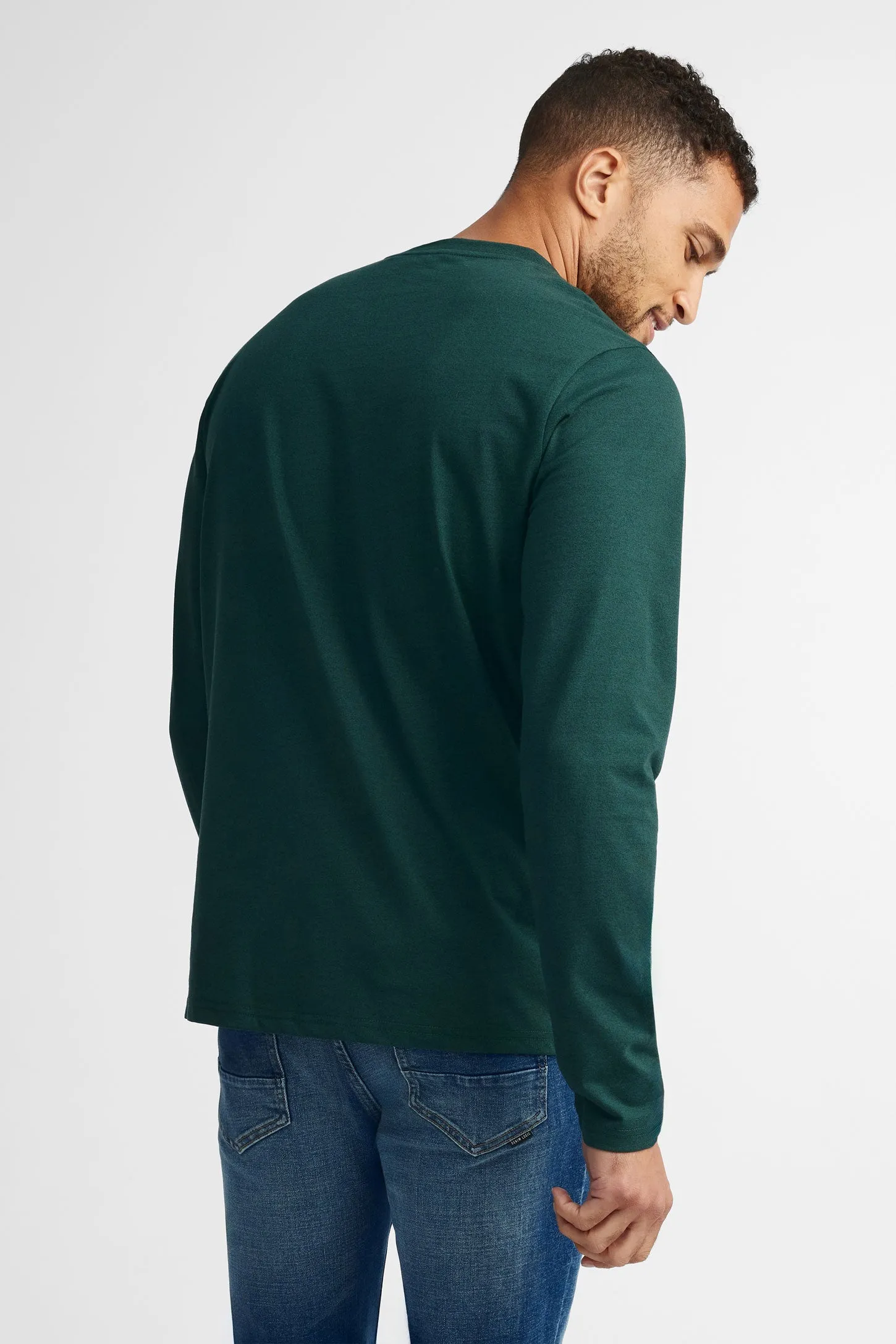 Chandail henley en coton - Homme