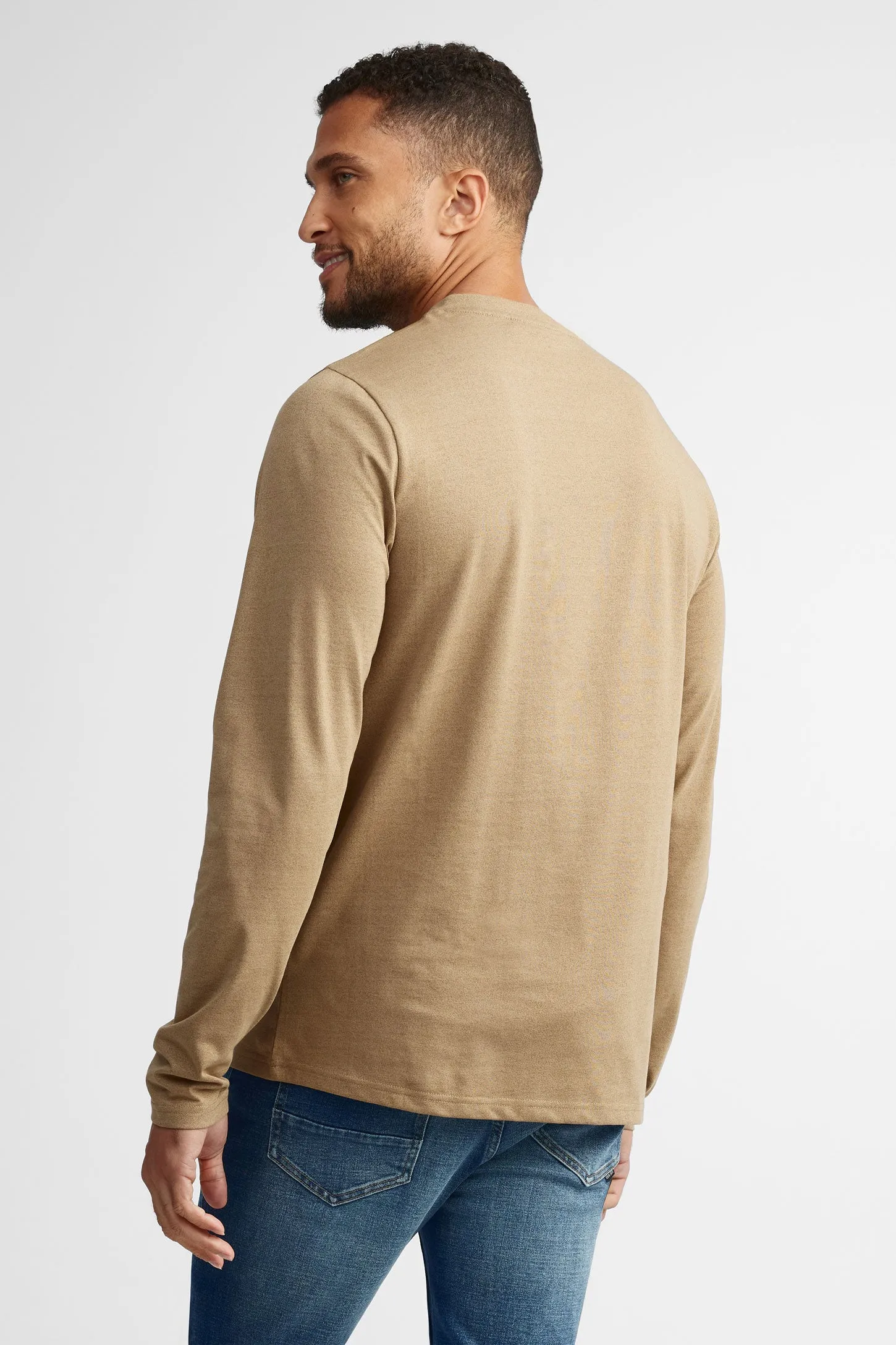 Chandail henley en coton - Homme