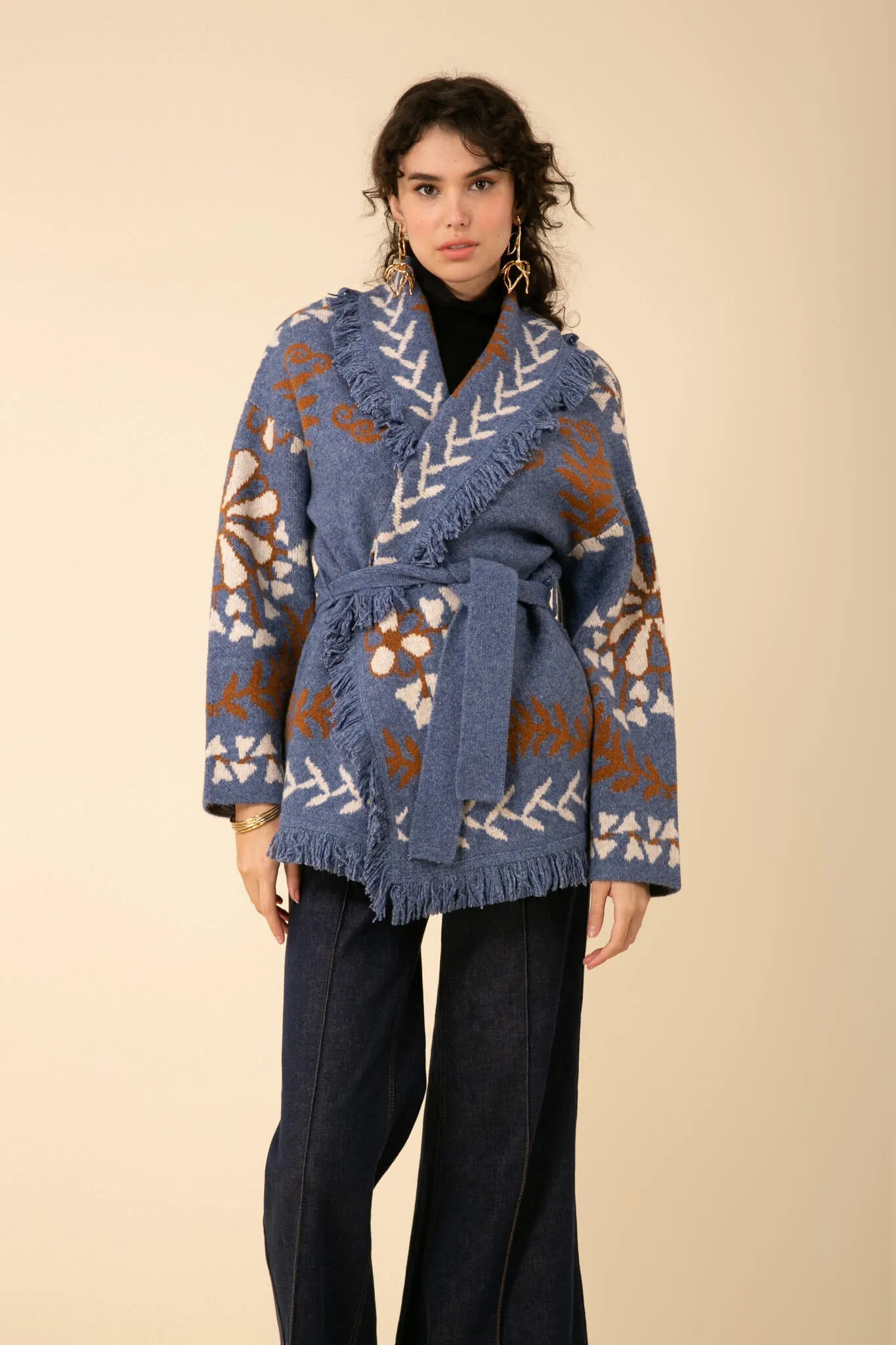 Charlie Knit Cardigan - Blue