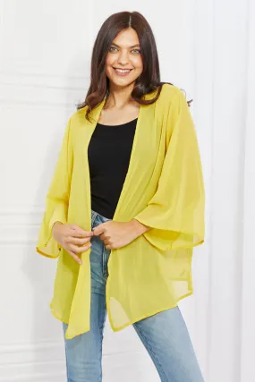 Chiffon Kimono in Yellow