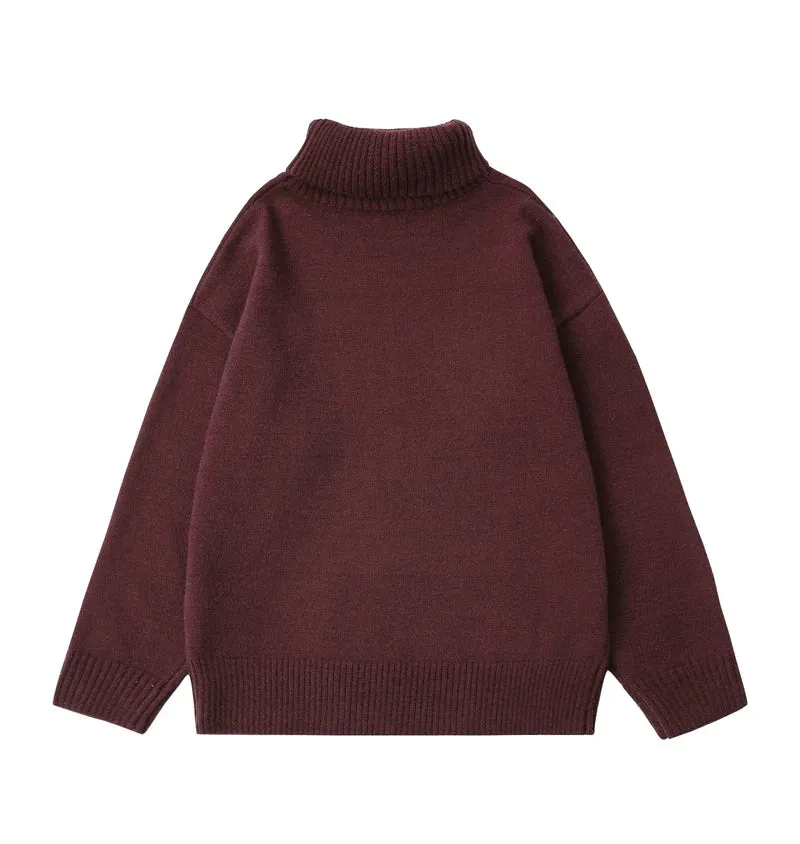 Classic Turtleneck Knit Sweater